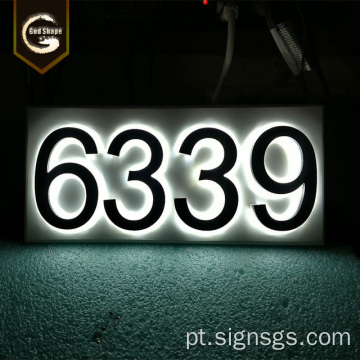 Carta de Sinal LED Personalizado Exterior